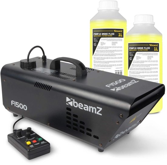 BeamZ F1500 fazer rookmachine met 2 liter rookvloeistof - Inclusief ...