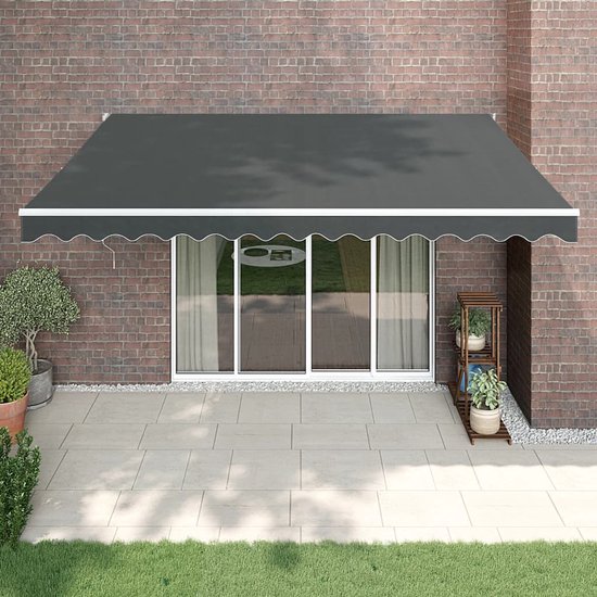 vidaXL-Luifel-uittrekbaar-4x3-m-stof-en-aluminium-antracietkleurig