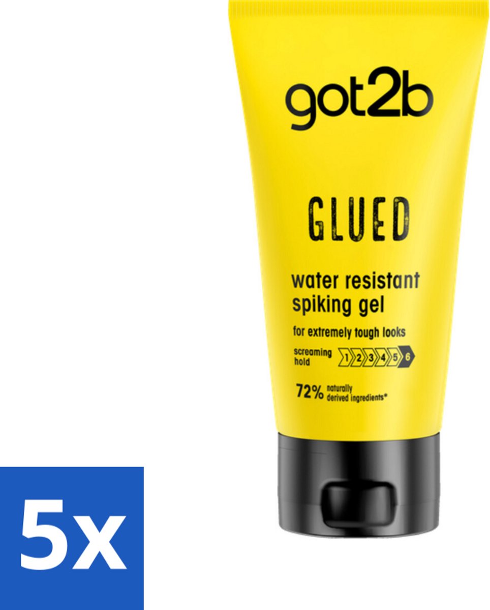 Got2B - Styling Gel - Glued - 150 ml - Bulkverpakking - 5 stuks
