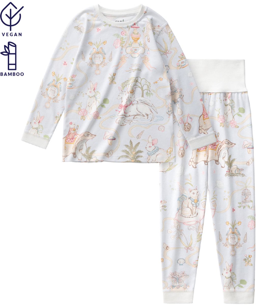 Vos&bos Dreamland Hoge Taille Bamboe Pyjamaset - Dream Circus - 80/86