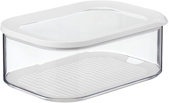 Mepal – Kaasdoos Modula – 2000 ml – Vershouddoos met deksel – transparant – bewaardoos koelkast