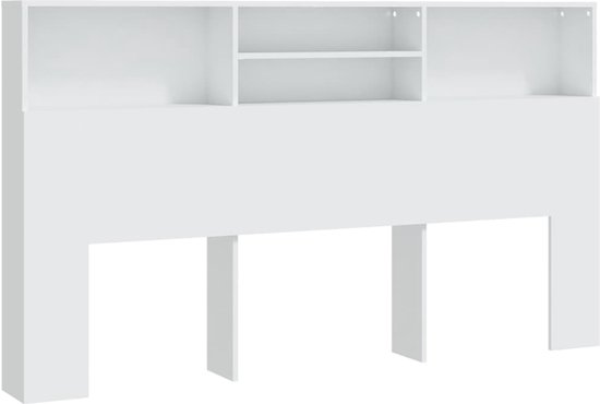 vidaXL - Hoofdbordkast - 180x19x103,5 - cm - wit