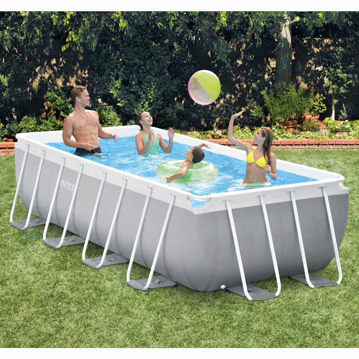 Intex Prism Frame Rechthoekig Opzetzwembad Set - 400 x 200 x 100 cm - Met filterpomp — afbeelding 4