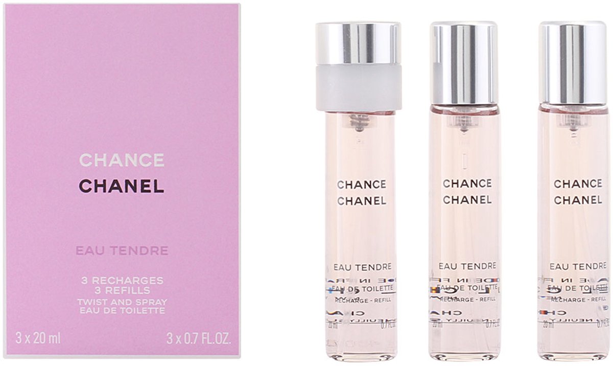 Chanel Chance Eau Tendre Geschenkset - 3x Eau de Toilette Refill