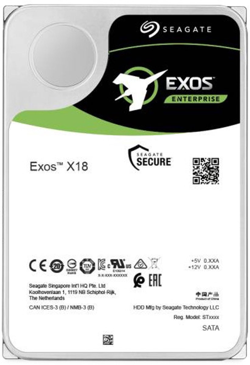 Seagate HDD 3.5 EXOS X18 18TB