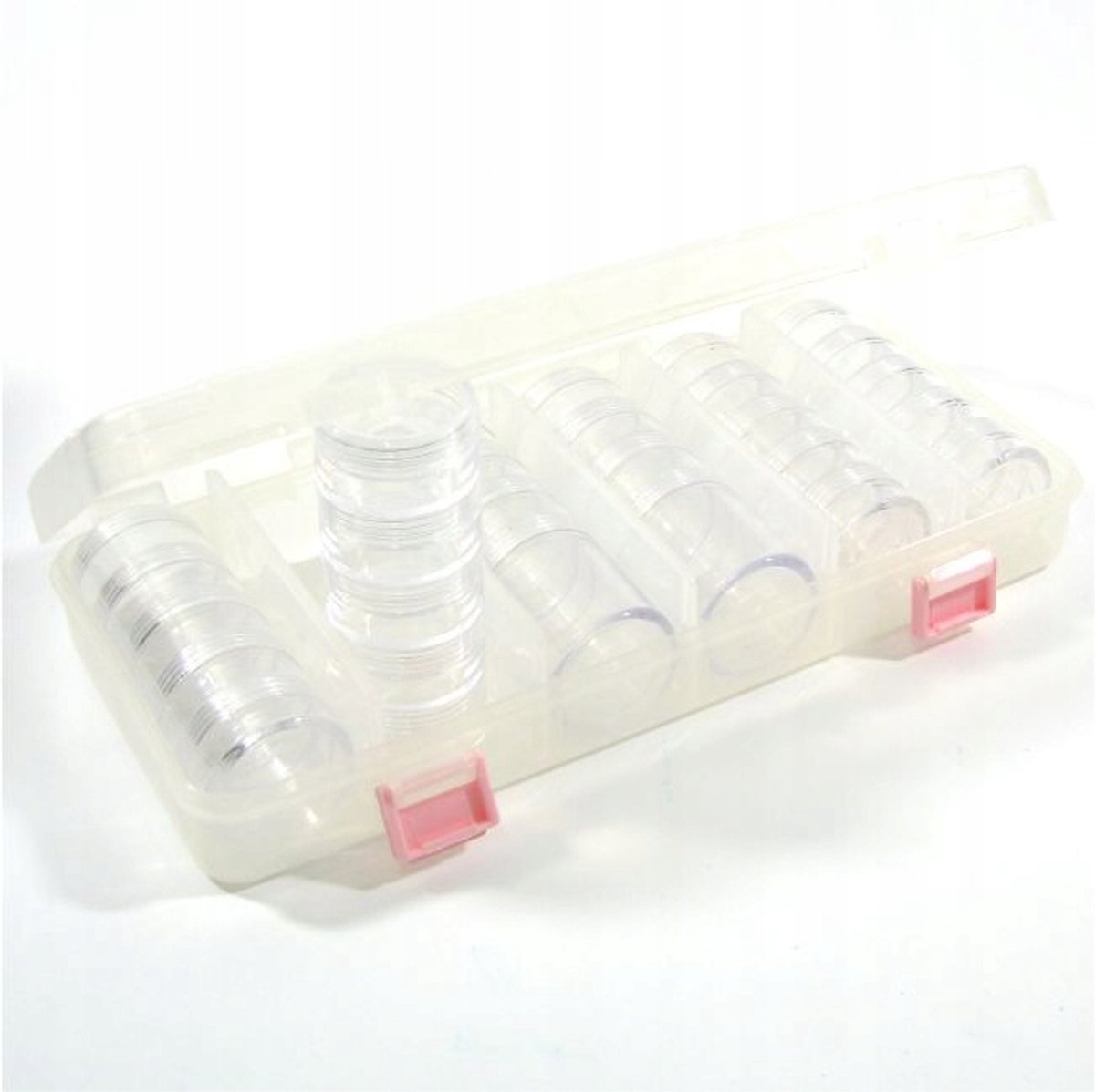 BOX-55 Opbergdoos met 23 potten voor nail art en sieraden
