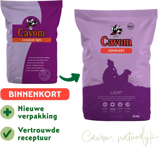 Cavom Compleet Light - Hondenvoer - Rund & Schaap - 20kg