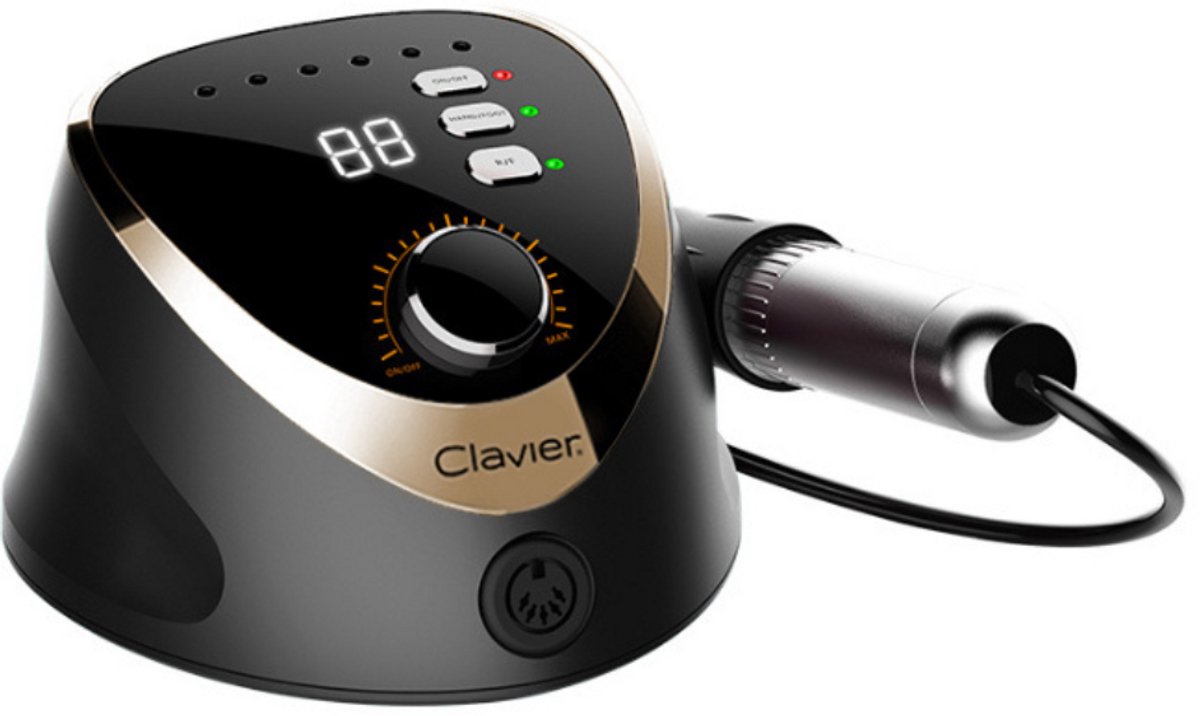 Clavier Nagelfrees Machine Voor Professionele Manicure en Pedicure FX820 Zwart 65W