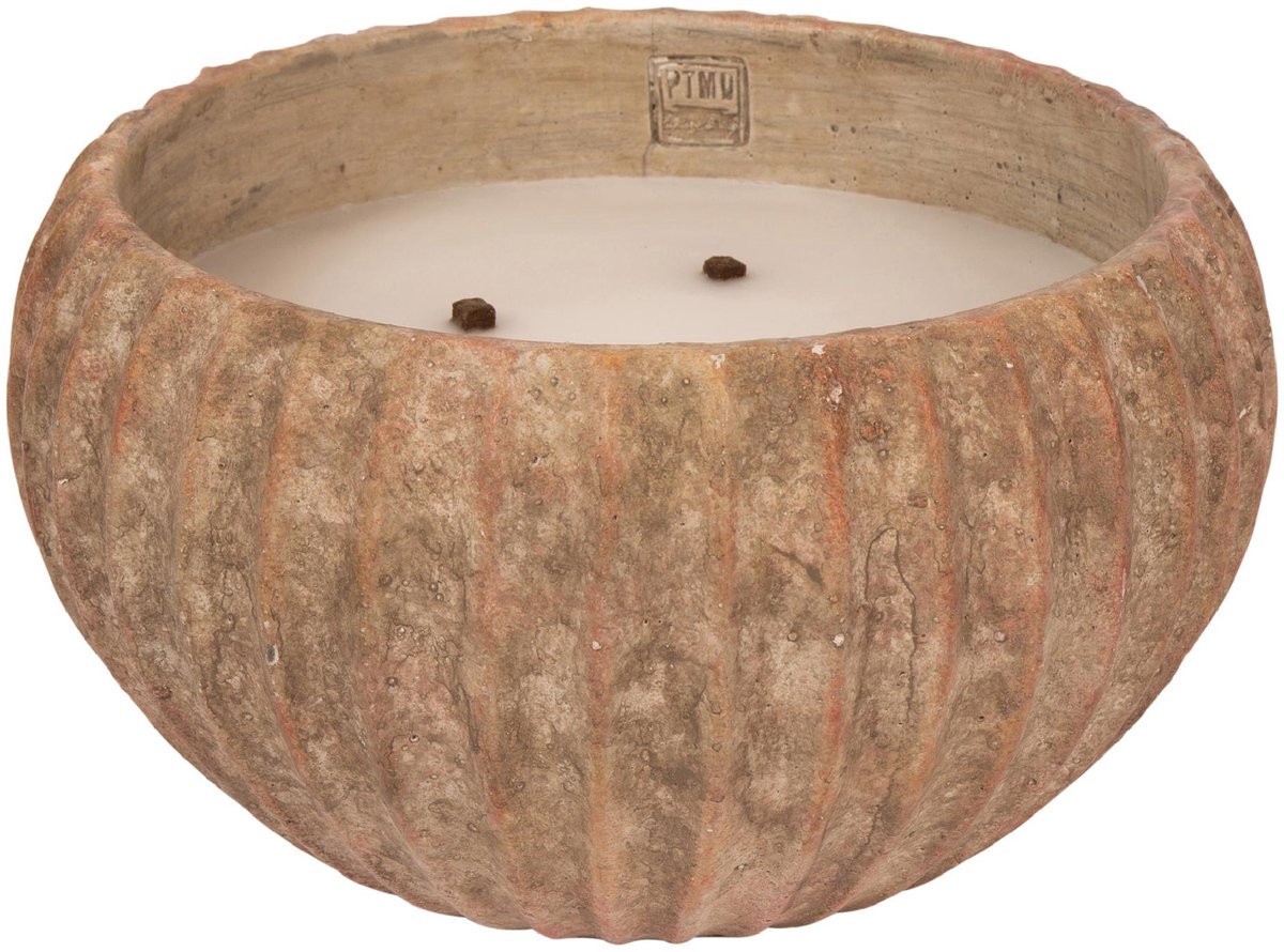 PTMD Kaars Yasmeene - Bruin - 36x36x21.5cm