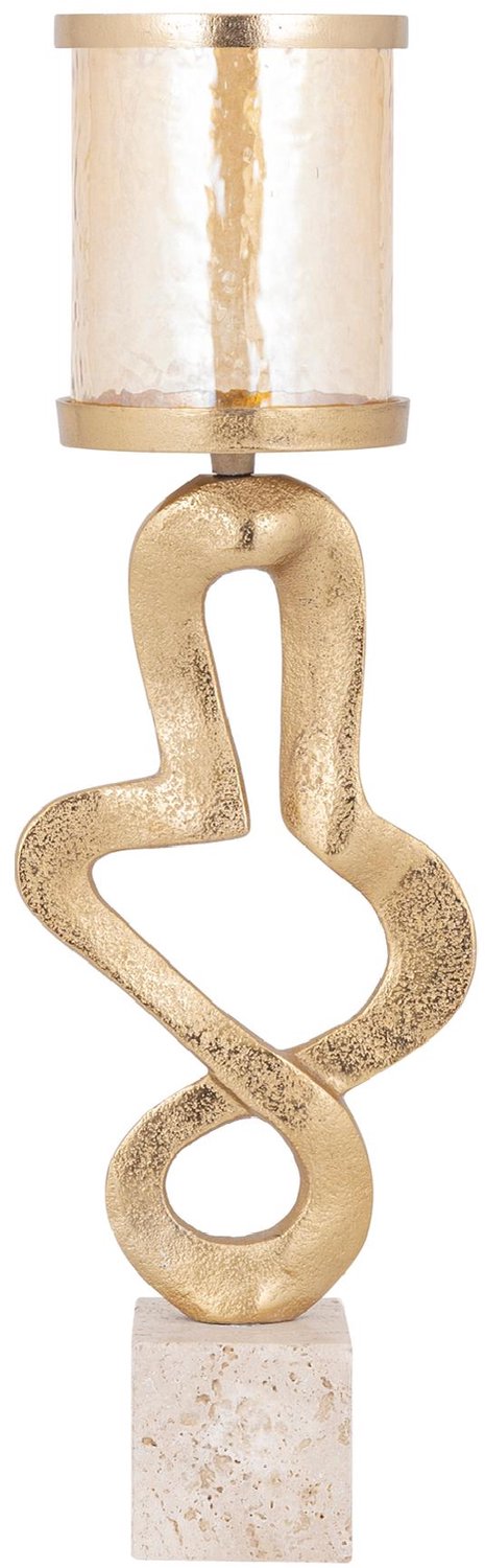 PTMD Kandelaar Sianaine - Goud - 11.5x11.5x48cm
