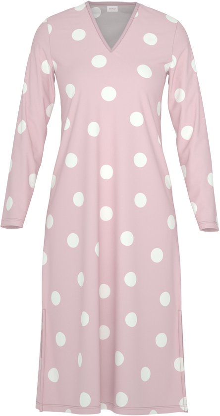 mey Damen Lange Nachtjapon Serie Pretty Dots mit Print