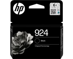 HP 924 - Inktcartridge - Origineel - Standaard Rendement - Zwart