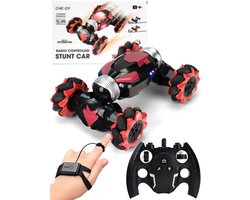 Chéroy RC Stunt Car Rood - Radiografisch Bestuurbare Stuntauto 4WD