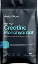 WeightWorld Creatine poeder - 500 g - Puur creatine monohydraat poeder - 165 doseringen