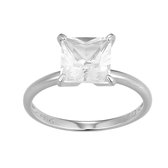 Cavill - Zilveren ring met 1,46 ct Witte Topaas - 925 Sterling Zilver - Princess geslepen Edelsteen - Elegante damesring uit Brazilië
