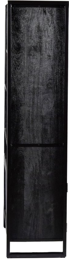 Livingfurn Armoire murale Norris Zwart 110x180cm
