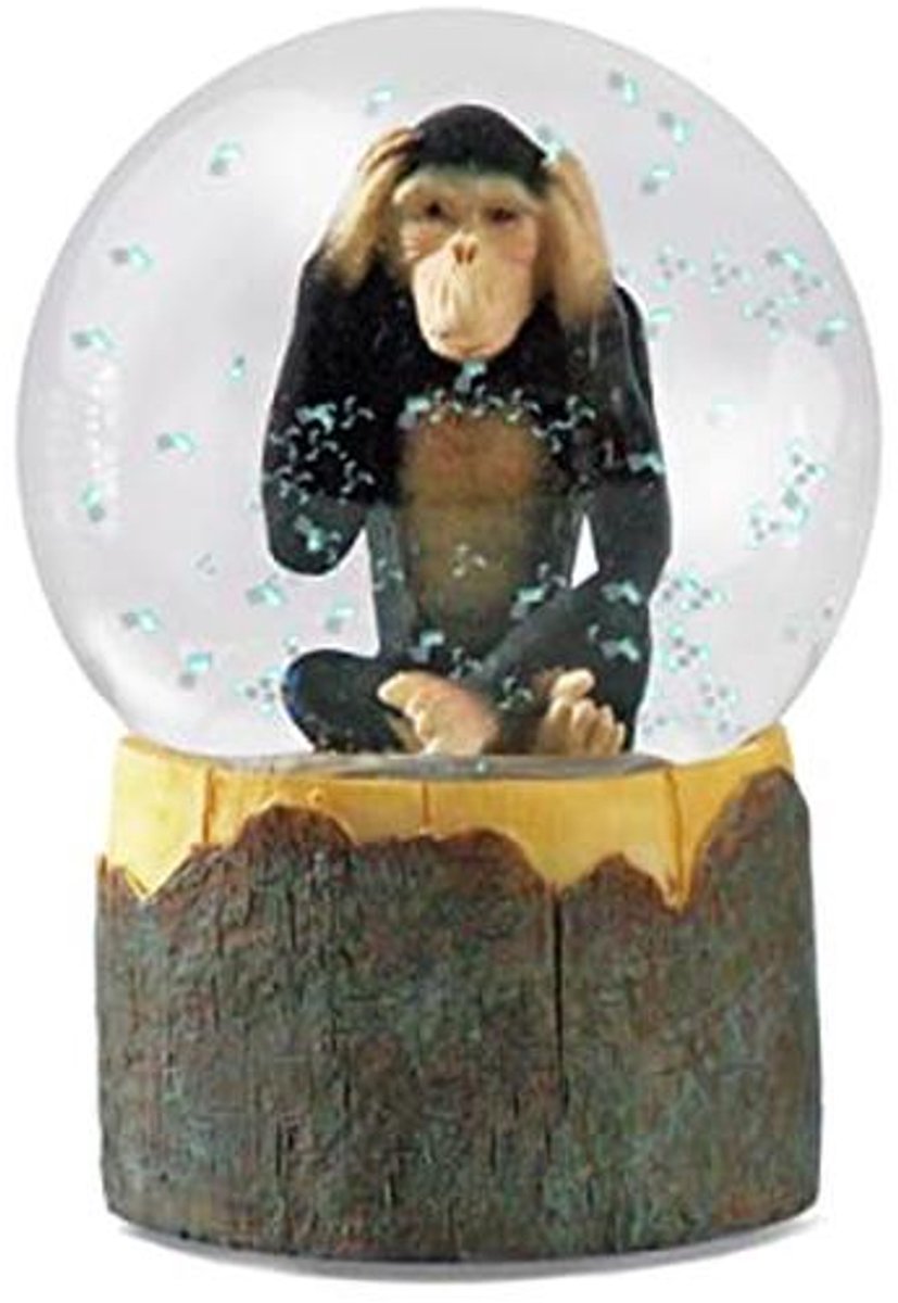 Sneeuwbol Aap - Elegante Interieurdecoratie en Uniek Geschenk