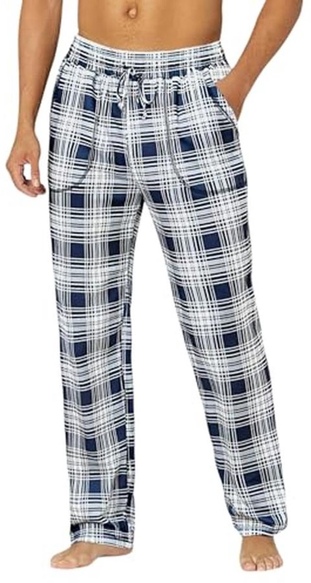 Heren Lange Pyjama Broeken - Casual Gestreepte Pyjama Broeken
