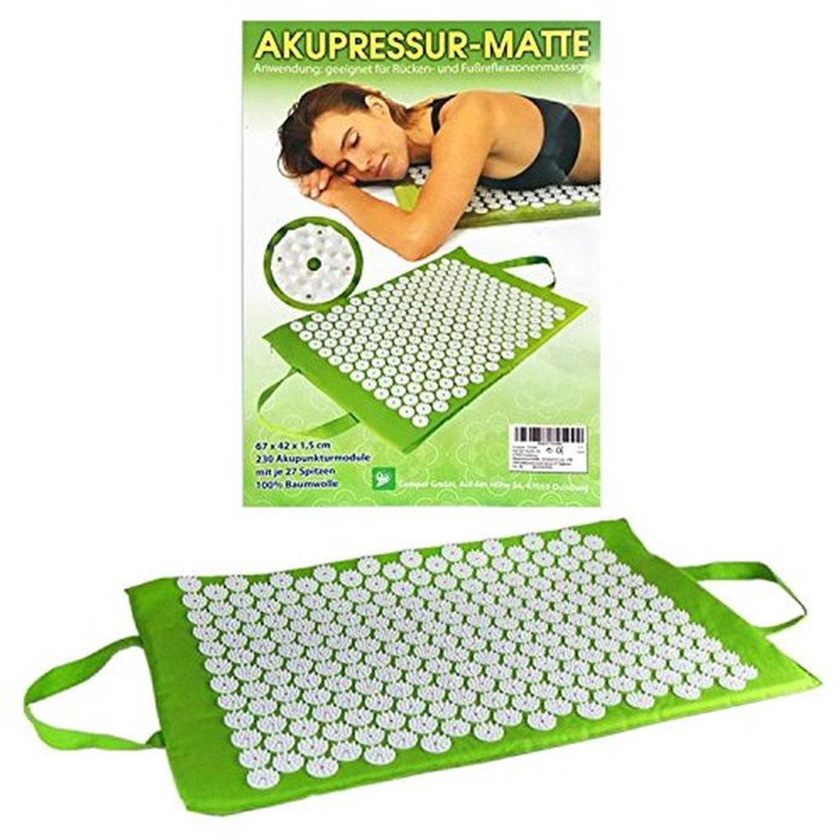 Acupressuurmat voor thuisgebruik - 67x42 cm - Nagelmat