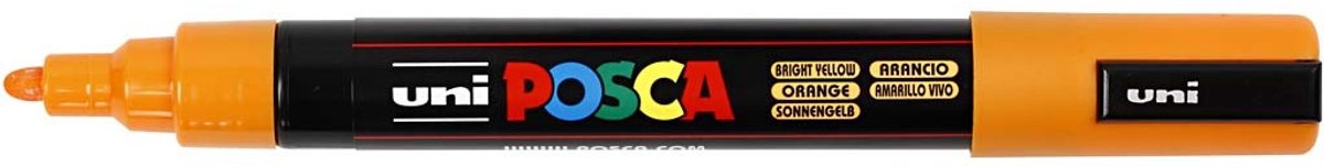 Posca Marker, afm PC-5M, lijndikte 2,5 mm, medium, oranje, 1 stuk