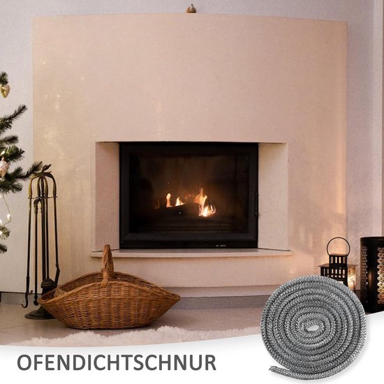 Hoge Temperatuur Oven Afdichtsnoer Glasvezel 8mm voor Kachels en