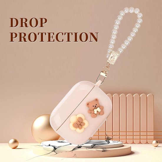 kwmobile case compatibel met Apple Airpods 1 & 2 - Hoesje voor oordopjes in zwart/wit/geel - Pinguïn