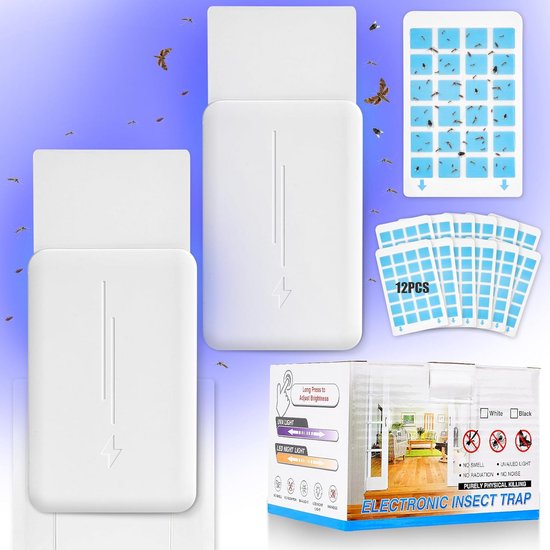 Katchy Automatische insectenval voor binnen, zelfactiverende moordenaar voor muggen, muggen, motten, fruitvliegen, niet-zapper-val voor het interieur van je huis, vangen insecten Katchy Automatische insectenval voor binnen, zelfactiverende moordenaar voor muggen, muggen, motten, fruitvliegen, niet-zapper-val voor het interieur van je huis, vangen insecten