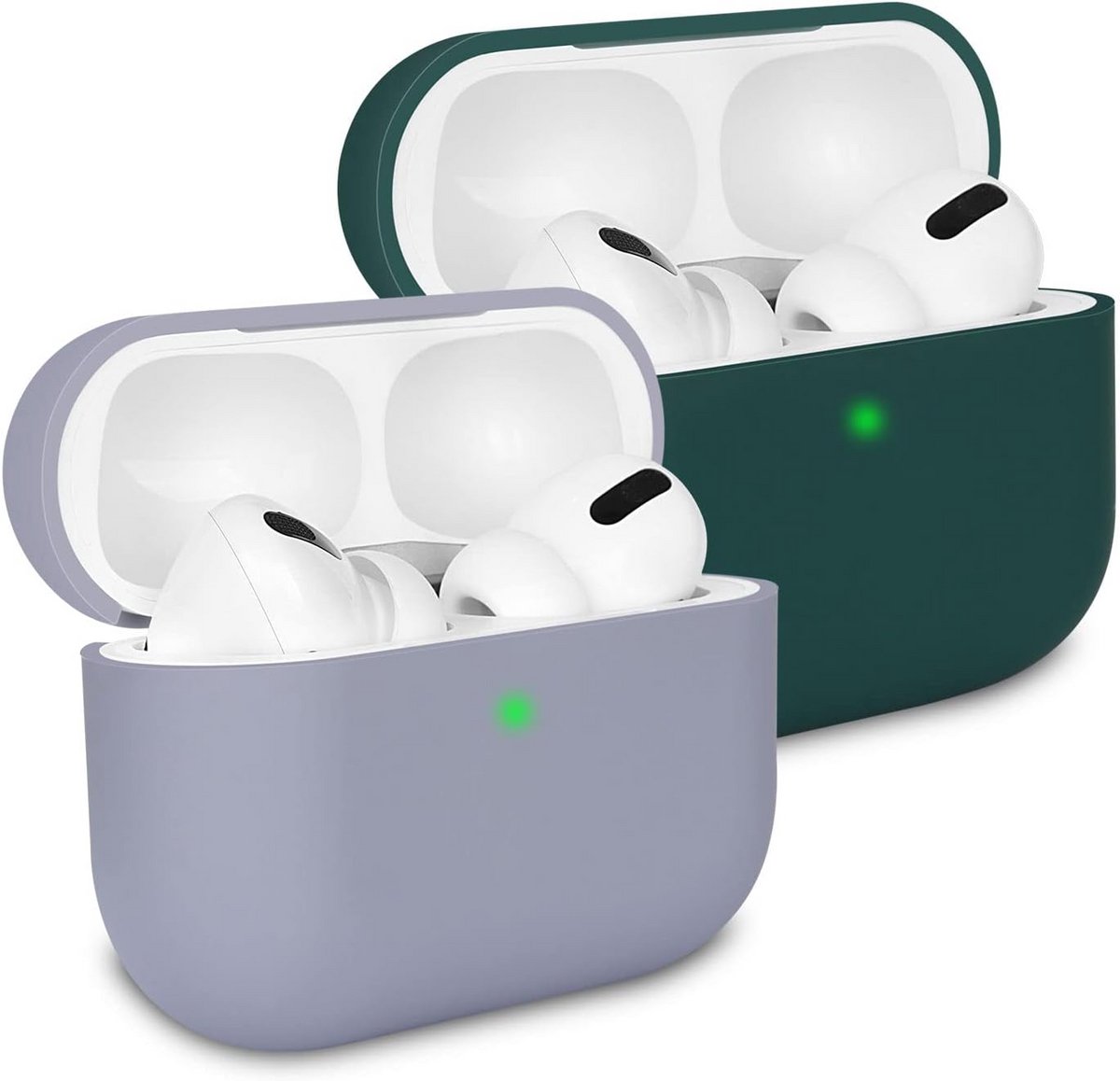 2-Pack Beschermhoes voor - Schokbestendige Siliconen Case - Geschikt voor AirPods Pro