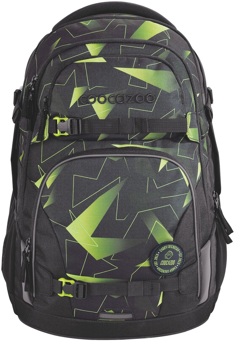 Coocazoo rugzak - PORTER - lime flash