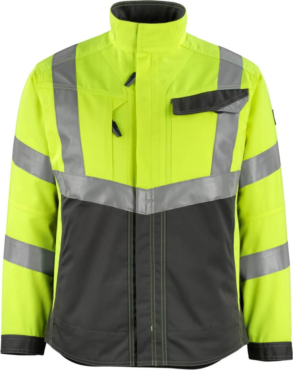 Mascot Safe Supreme Jas 15509-860 hi-vis /donkerantraciet Geel