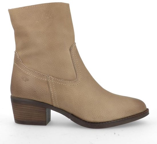 Aqa Shoes Cafe kort blokhak A8663B13 TAUPE