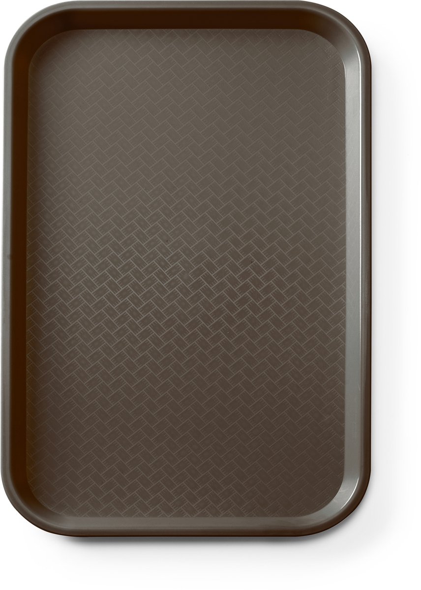 Amerbox - Dienblad voor fastfood - polypropyleen - GN 1/1 -530x325x(H)20 - Bruin