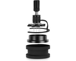Unyqoos® Instelbaar Espresso Verdelingsgereedschap met Doseertrechter en Standaard