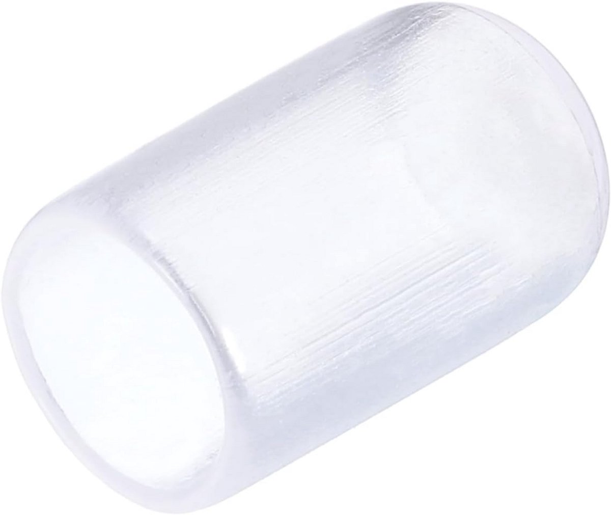20 Stuks Transparante Ronde Rubberen Doppen - 8mm - Beschermkappen voor Buis en Schroefdraad