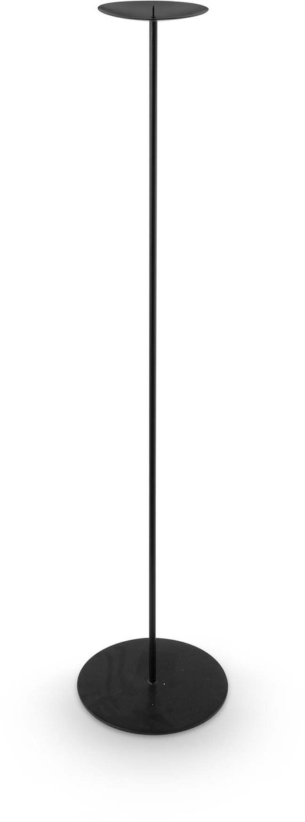 Kaarsenhouders - Decoratie - Kandelaar van Metaal - Zwart - 90cm