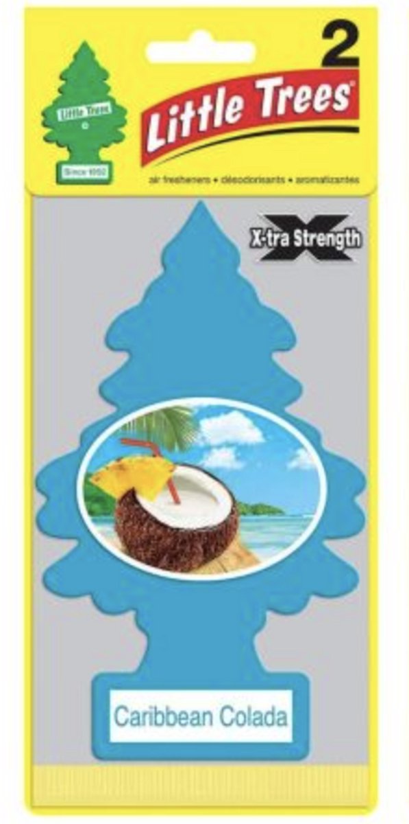 Caribbean Colada Geurhanger voor Auto - Geuraccessoire - 2 Stuks