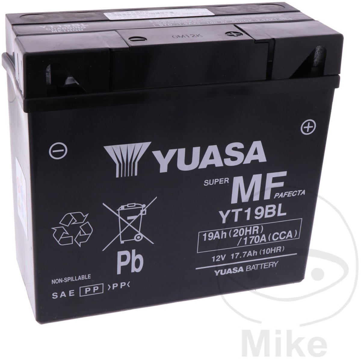 accu yuasa voor motorfiets bmw 650 r 65 ls 1982-1985 yt19bl 12v 19ah nieuw