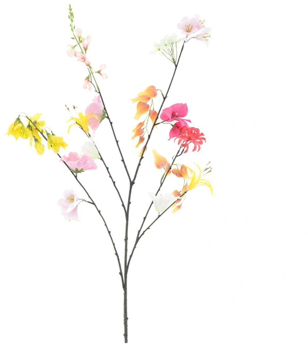 Kunstbloem Mixed Flower Crème - 119 cm