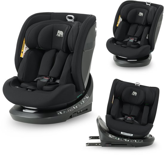 Deryan Cassie Luxe I-size Autostoel - Groep 0-1-2-3 - Isofix - 360° draaibaar - Zwart