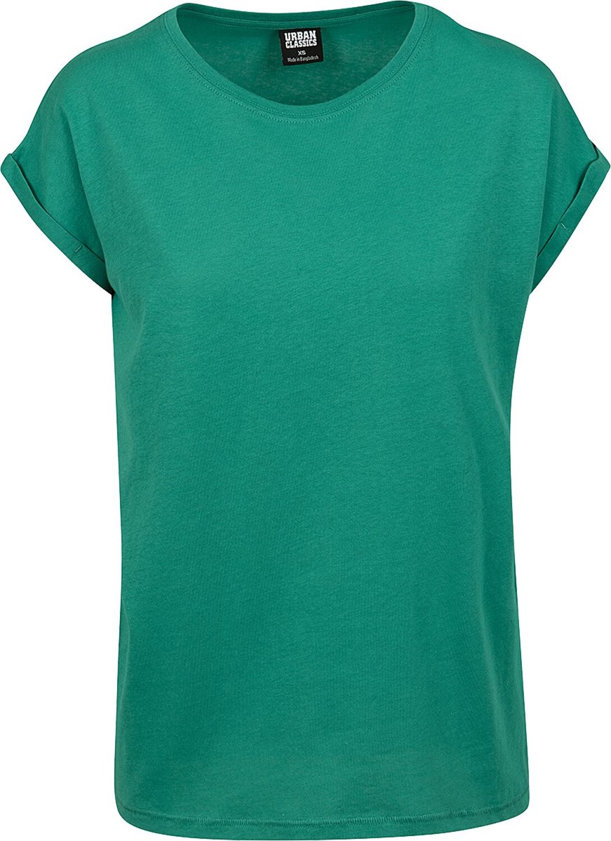 Urban Classics Extended Shoulder Tee Dames T-shirt – XL Groen