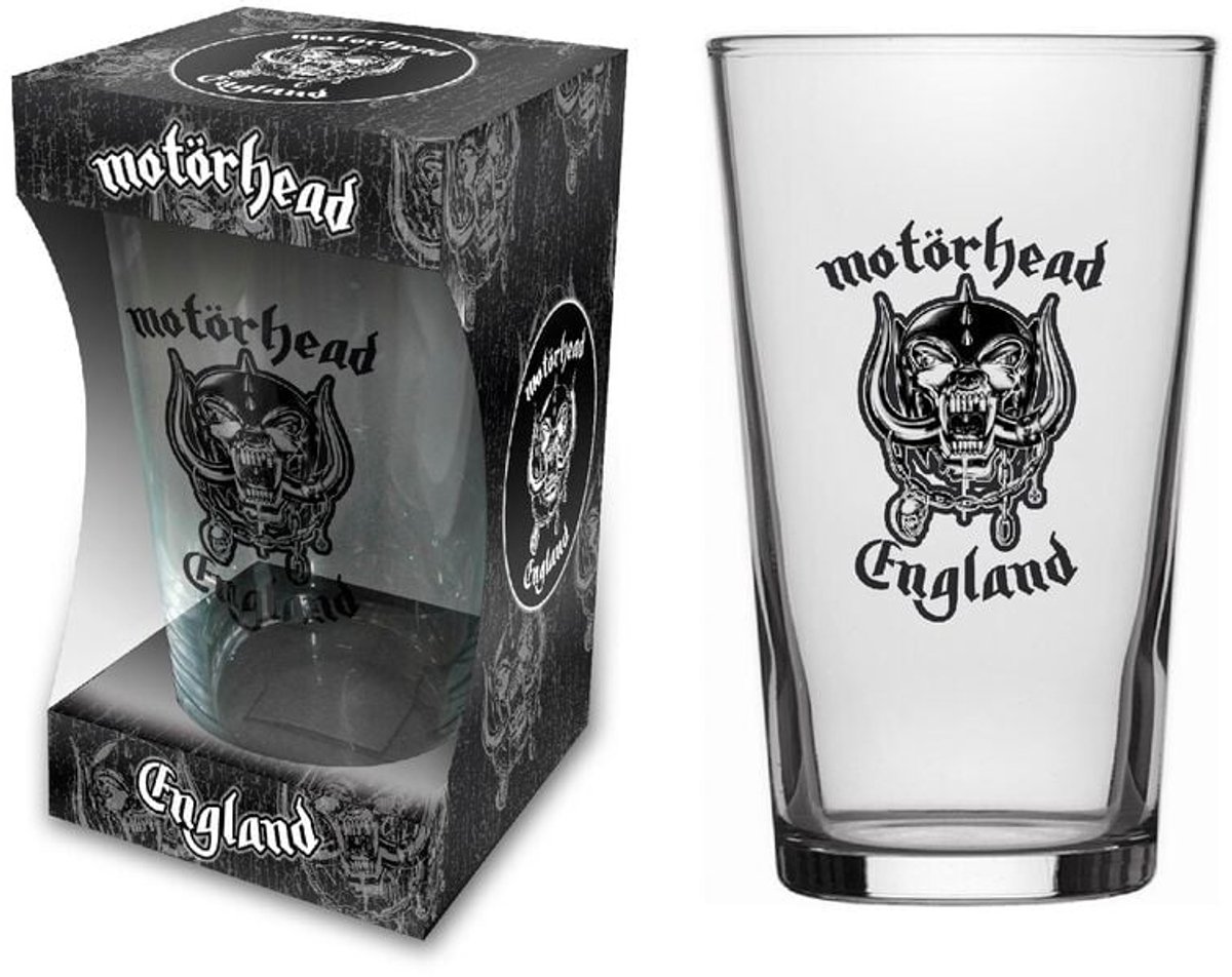 Motörhead England Unisex Bierglas - helder - Standard