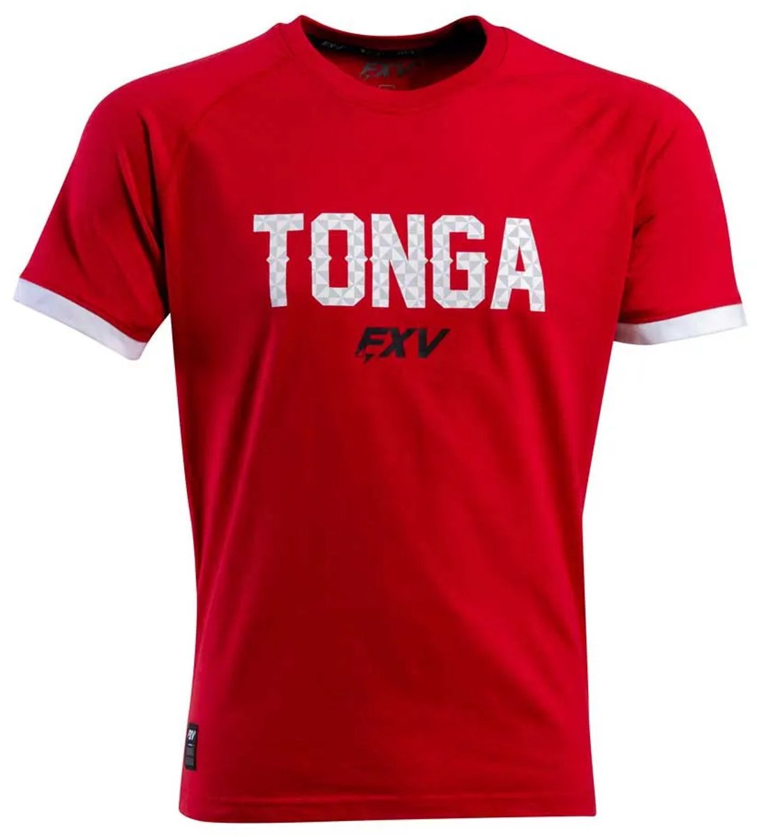 Force Xv Promo Tonga Country T-shirt Met Korte Mouwen Rood L Man