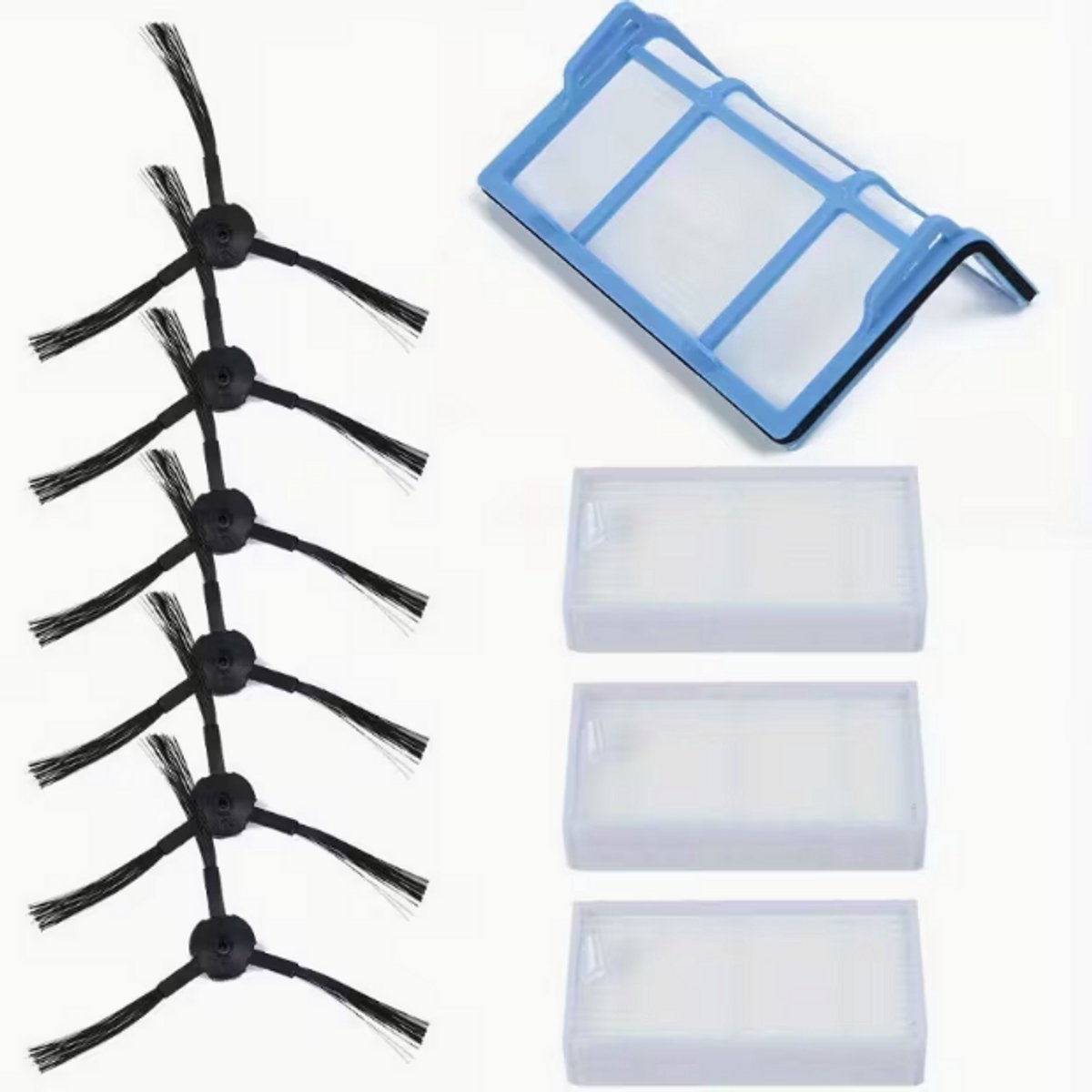 10st Voorfilter Gaasfilters Zijborstels voor Medion MD 18500/ 18600/ MD18501/ MD16192 Stofzuiger Vervangende Accessoires