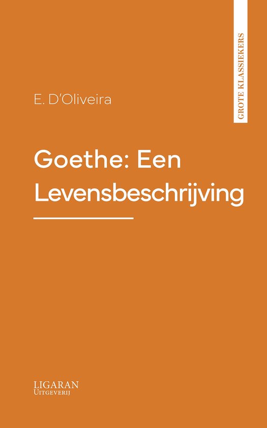 Goethe: Een Levensbeschrijving - cover