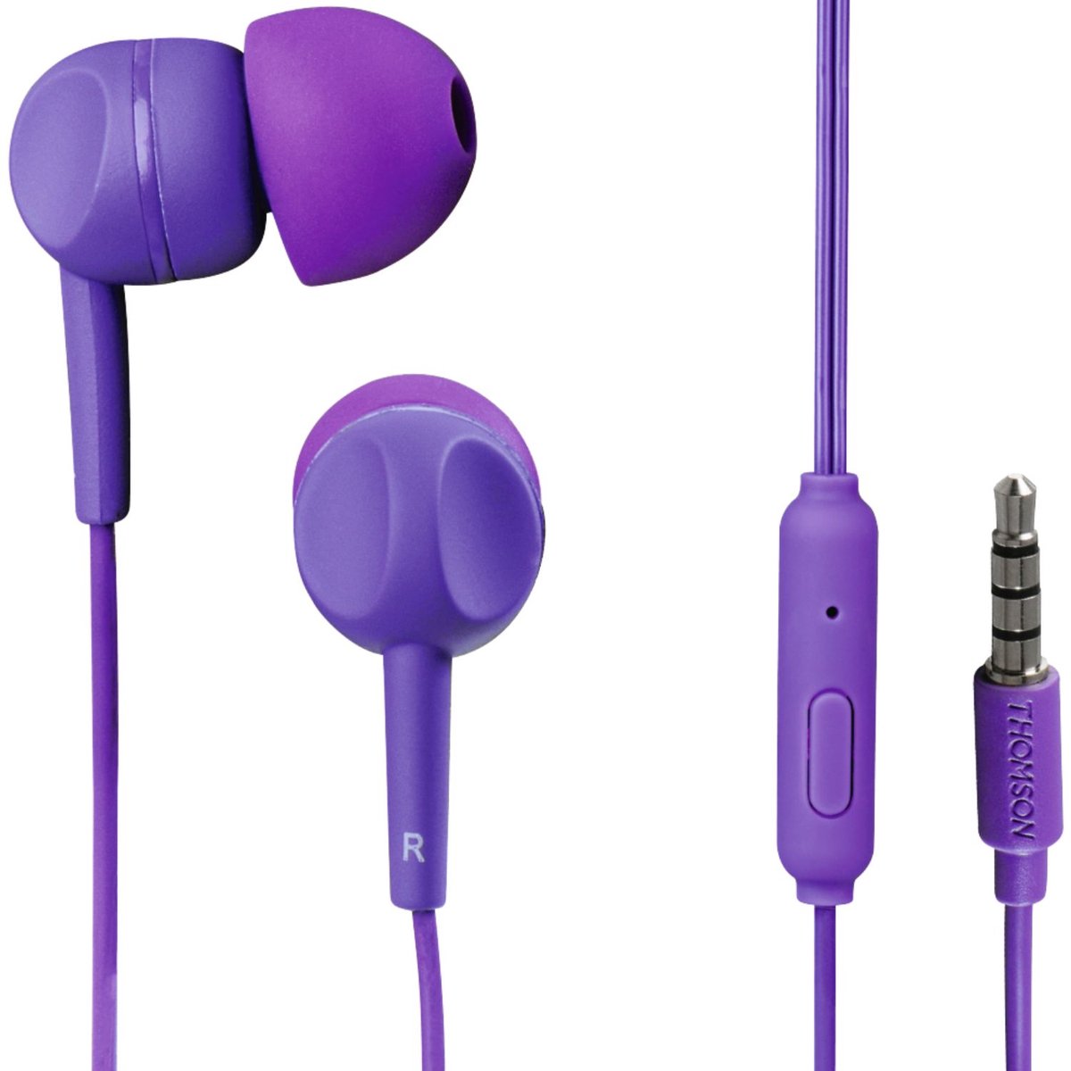 Thomson In-Ear Headset 3,5mm Jack Oordopjes Hoofdtelefoon Microfoon Afstandsbediening
