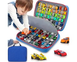 Opbergkoffer voor 48 Autootjes | Speelgoedauto Opberger | Hot Wheels Tas