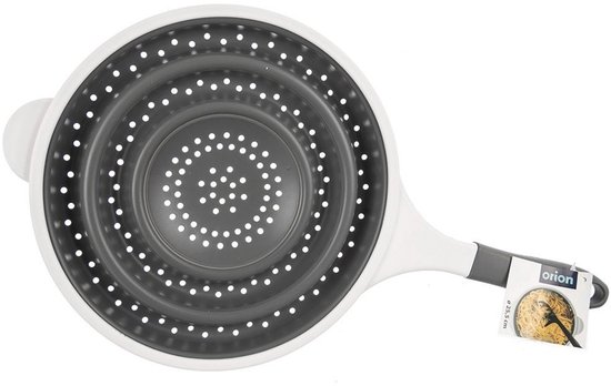 Orion - Siliconen keukenzeef - 25,5 cm - Opvouwbaar - Grijs van Merkloos — afbeelding 5