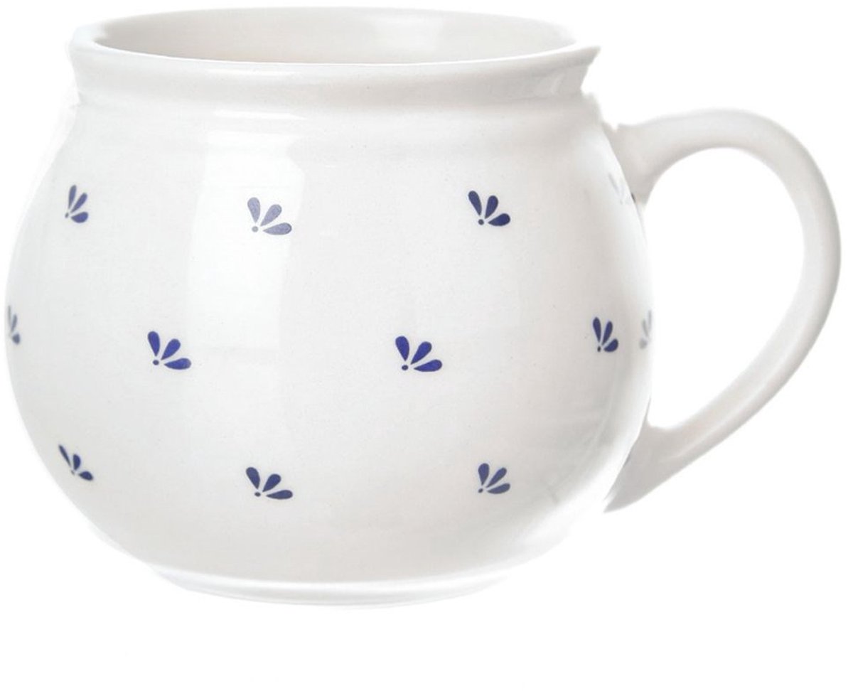 Orion Modrobila - Keramische Beker - 190 ml - Witte Afwerking - Gemakkelijk Gebruik
