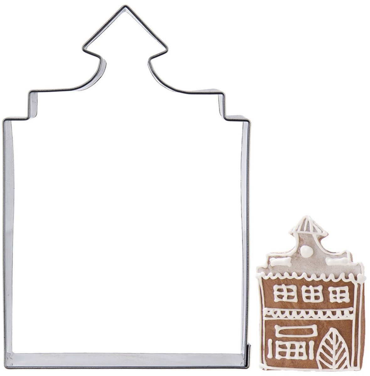 Orion - RVS Koekjesvorm - Huis - 10 cm