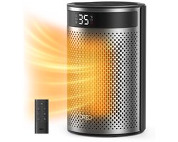 DREO Atom 416 Elektrische kachel - 5°C tot 35°C - Ecostand - Ventilator optie - Vrijstaand - Zwart